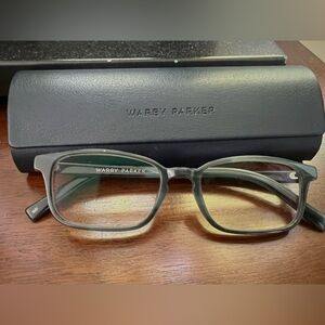 EUC Warby Parker Hardy 175 Reader Glasses Eyeglasses Frames 51-18-145 Plus Case